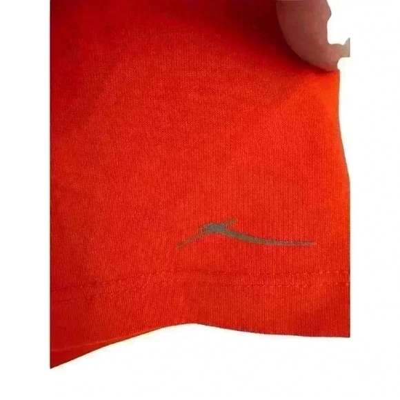 Women's Orange Black Mesh Short Sleeve Size L Large Athletic Top by Gottex NEW - Picture 8 of 16